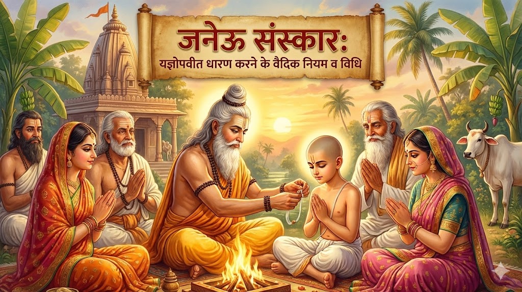 Janeu Sanskar Yajnopavita Rules | जनेऊ यज्ञोपवीत धारण करने के नियम वैदिक विधि, उपनयन संस्कार