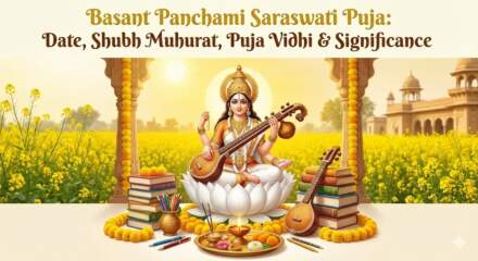 Basant Panchami Saraswati Puja: Date, Shubh Muhurat, Puja Vidhi & Significance बसंत पंचमी सरस्वती पूजा