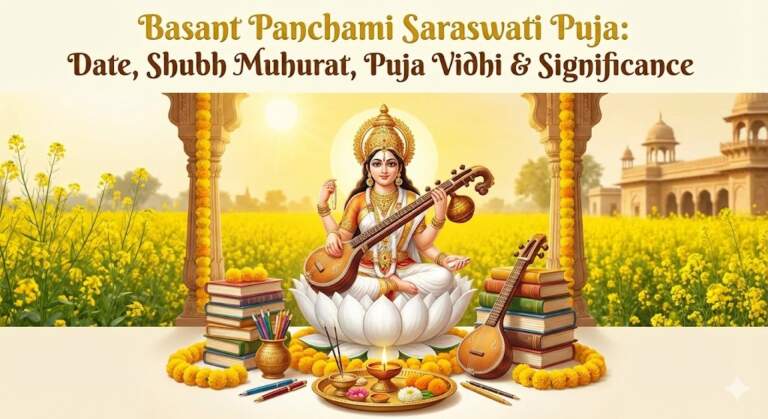 Basant Panchami Saraswati Puja: Date, Shubh Muhurat, Puja Vidhi & Significance बसंत पंचमी सरस्वती पूजा