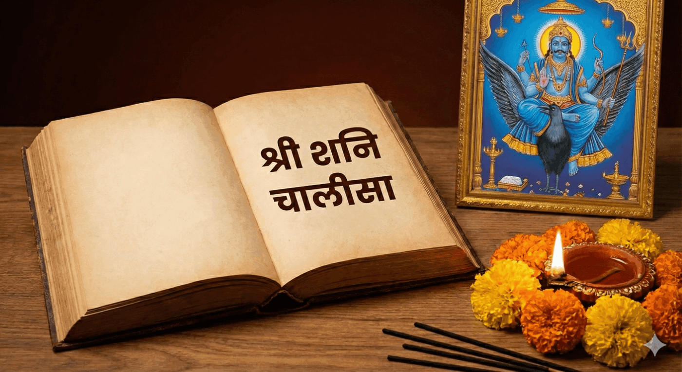 श्री शनि चालीसा (Shri Shani Chalisa) – साढे़ साती और ढैया से मुक्ति के लिए | Full Lyrics & Benefits